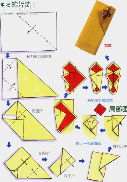 5种礼袋的折纸方法(图4) 5种礼袋的折纸方法(图4)