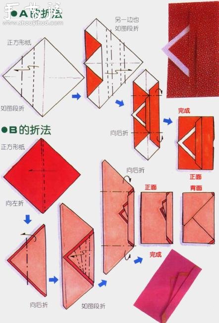 5种礼袋的折纸方法(图2) 5种礼袋的折纸方法(图2)
