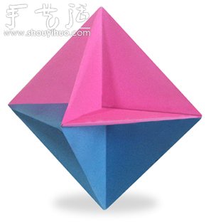 八面体折纸教程(图1)
