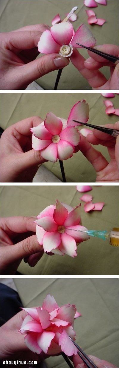 废弃刨花木屑变废为宝DIY漂亮花朵手工艺品(图3) 废弃刨花木屑变废为宝DIY漂亮花朵手工艺品(图3)