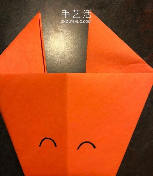 幼儿手工折纸狐狸的最简单方法图解(图8)