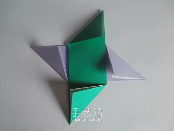 儿童手工折纸手牌玩具的折法图解教程(图4) 儿童手工折纸手牌玩具的折法图解教程(图4)