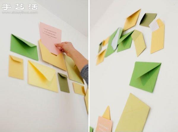 创意DIY小清新信封墙(图1) 创意DIY小清新信封墙(图1)