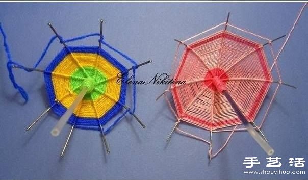 铁丝+圆珠笔芯+毛线 手工制作迷你遮阳伞(图3) 铁丝+圆珠笔芯+毛线 手工制作迷你遮阳伞(图3)