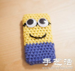 毛线+钩针 手工制作小黄人手机套 - 诺云双维造物网