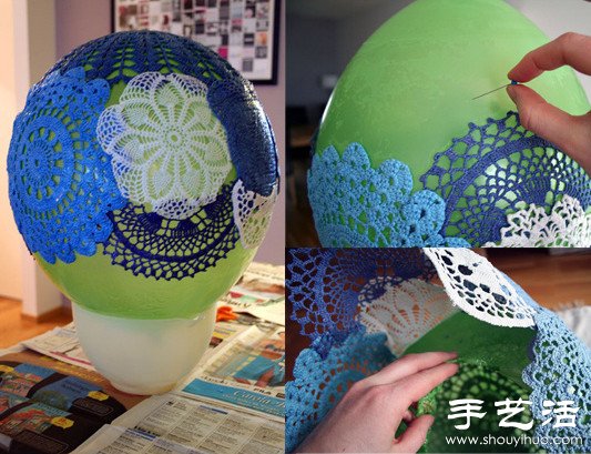 漂亮钩花灯罩手工制作方法(图2)