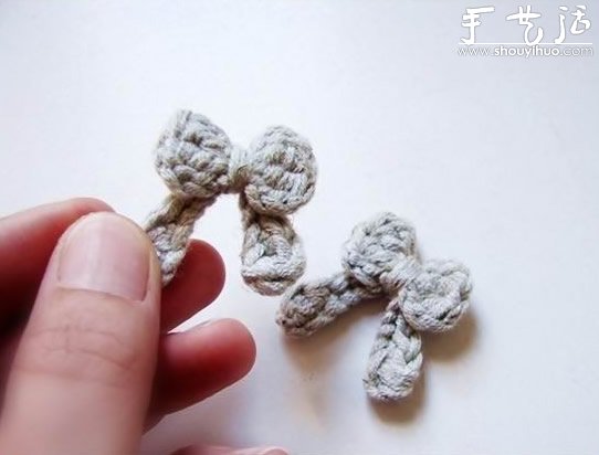 针织DIY迷你蝴蝶结(图5)