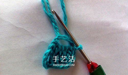 怎么编织毛线蝴蝶图解 钩针蝴蝶的编法步骤(图4)