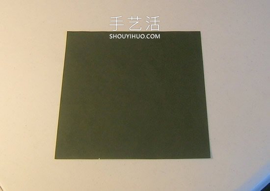 简单折纸立体圣诞树的折法详细步骤图(图3)