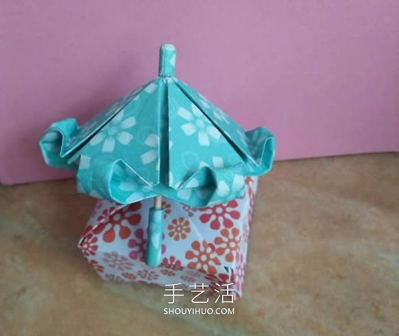 简单折纸漂亮雨伞的折法图解教程 - 诺云双维造物网