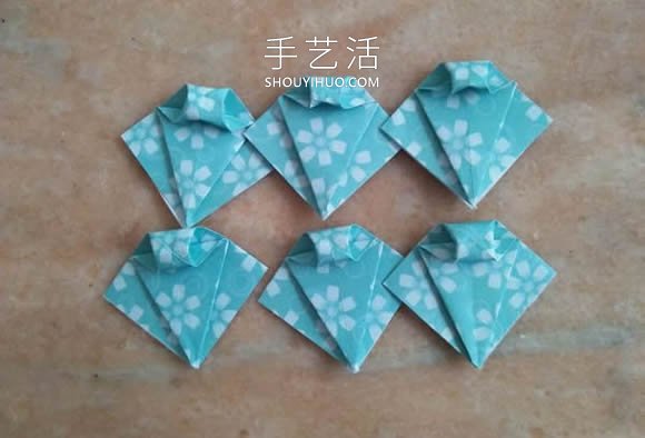 简单折纸漂亮雨伞的折法图解教程(图8)