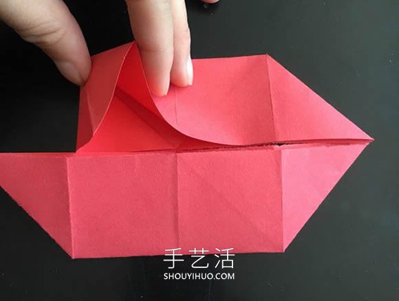 小花篮的折纸方法简单教程(图6)