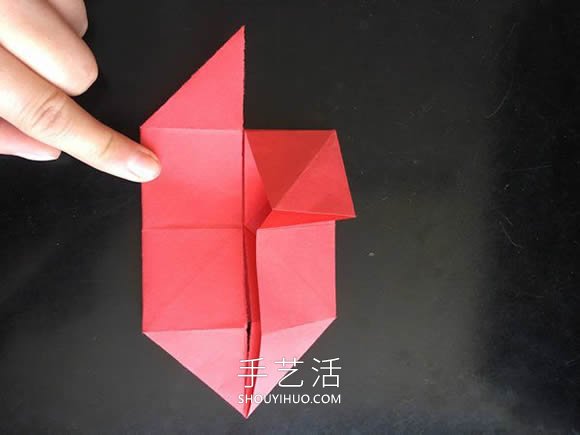 小花篮的折纸方法简单教程(图7)