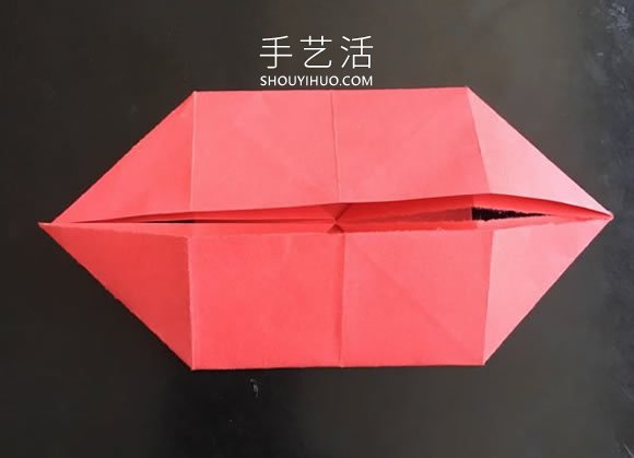小花篮的折纸方法简单教程(图5)