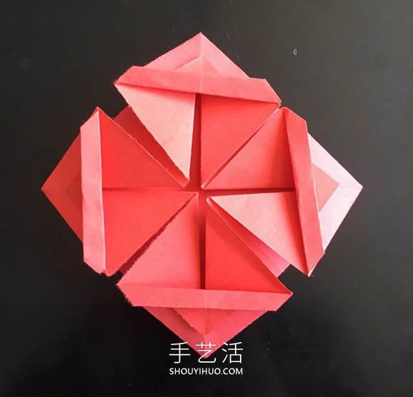 小花篮的折纸方法简单教程(图8)