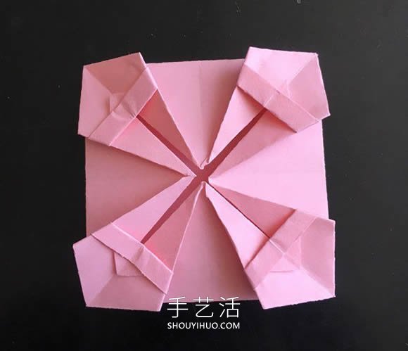 小花篮的折纸方法简单教程(图12)