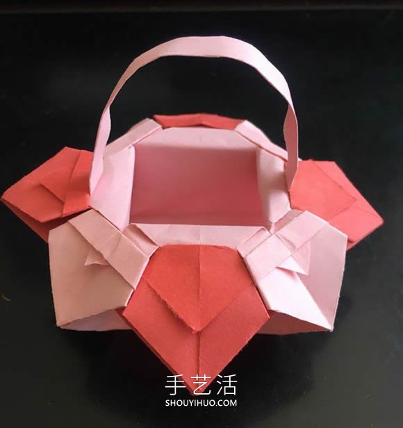 小花篮的折纸方法简单教程(图16)