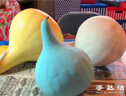葫芦创意手工制作可爱大公鸡手工艺品(图2)