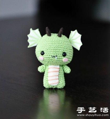 钩针手工制作超萌龙宝宝玩偶 - 诺云双维造物网