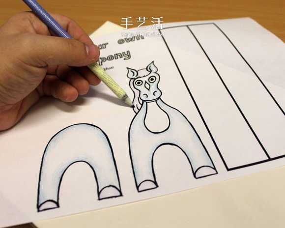 简单又好玩弹簧马的折叠方法图解教程(图4) 简单又好玩弹簧马的折叠方法图解教程(图4)