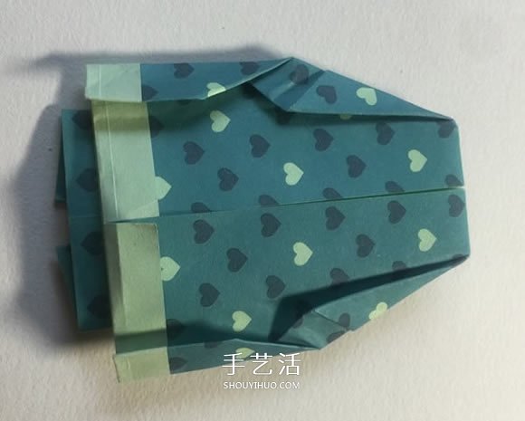 手工折纸西服的折法图解教程 简单又漂亮!(图10) 手工折纸西服的折法图解教程 简单又漂亮!(图10)