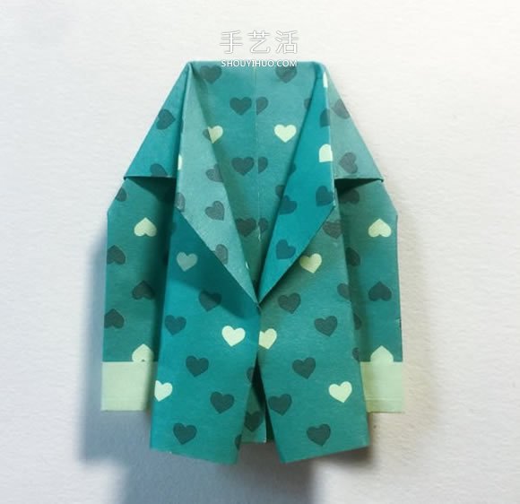 手工折纸西服的折法图解教程 简单又漂亮!(图12) 手工折纸西服的折法图解教程 简单又漂亮!(图12)