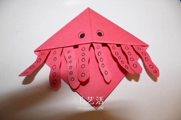 可以插在角落的水母书签的折法图解(图12) 可以插在角落的水母书签的折法图解(图12)