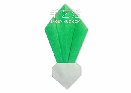 幼儿园手工折纸蔬菜的图解教程 简单又可爱！ - 诺云双维造物网
