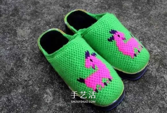 保暖拖鞋的编织方法 冬天穿拖鞋的做法图解 - 诺云双维造物网