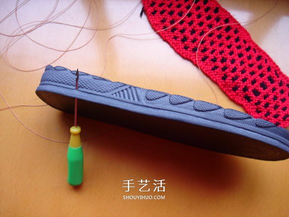 保暖拖鞋的编织方法 冬天穿拖鞋的做法图解(图10)