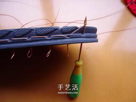 保暖拖鞋的编织方法 冬天穿拖鞋的做法图解(图11)
