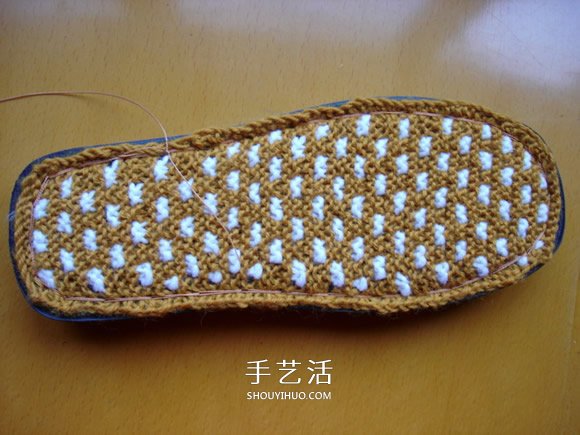 保暖拖鞋的编织方法 冬天穿拖鞋的做法图解(图13)