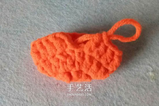 拼色婴儿袜子的编织教程 适合几个月大宝宝(图3)