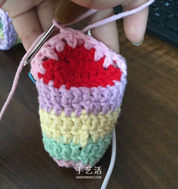 如糖果般甜美！适合半岁宝宝的袜子钩针编织(图13)