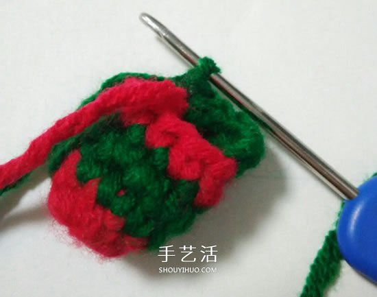 孩子过圣诞不可少！钩针编织漂亮圣诞袜的方法(图5)