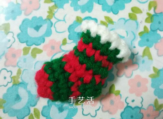 孩子过圣诞不可少！钩针编织漂亮圣诞袜的方法(图12)