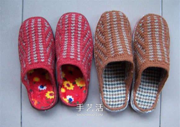 棒针编织拖鞋的步骤图 毛线拖鞋的编织方法图解(图24)