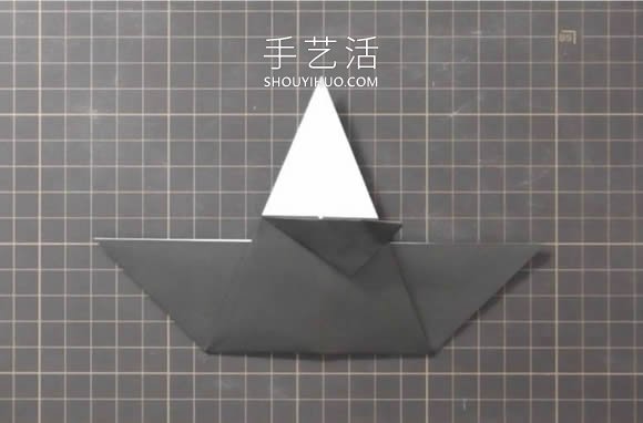 折纸嘴巴会动的乌鸦的折法视频教程(图6) 折纸嘴巴会动的乌鸦的折法视频教程(图6)