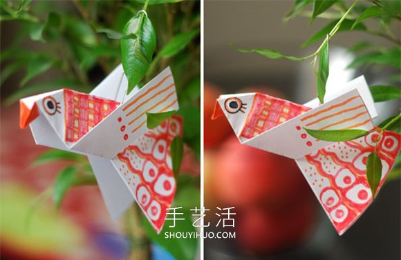 适合学龄前孩子!最简单折纸小鸟图解教程(图5) 适合学龄前孩子!最简单折纸小鸟图解教程(图5)