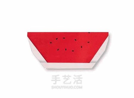 简单四种水果的折纸步骤图解教程(图7) 简单四种水果的折纸步骤图解教程(图7)