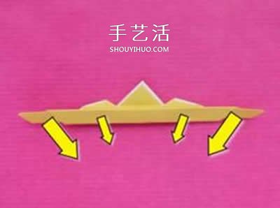 儿童手工折纸皇冠的教程 芭比公主皇冠的折法(图10) 儿童手工折纸皇冠的教程 芭比公主皇冠的折法(图10)