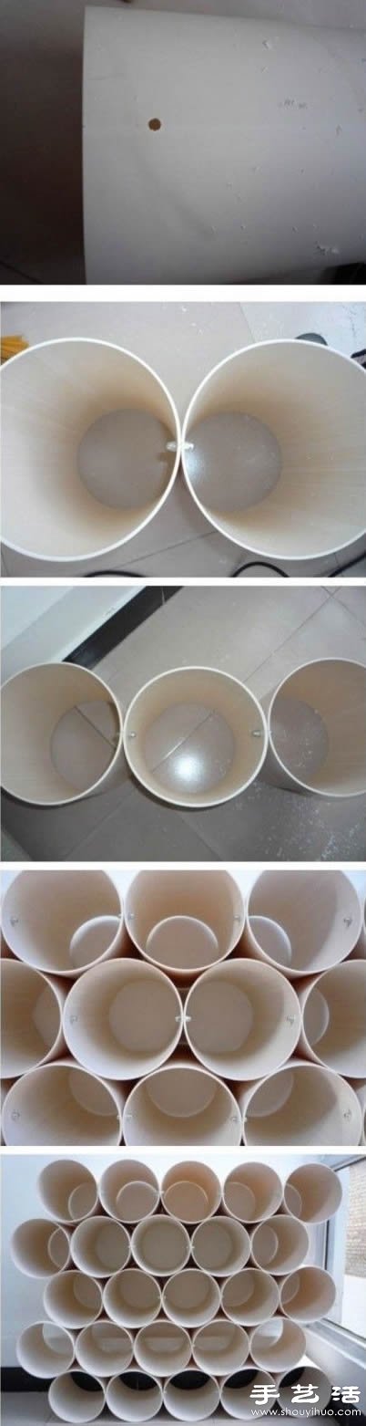PVC下水管DIY制作超强收纳能力鞋架(图1) PVC下水管DIY制作超强收纳能力鞋架(图1)
