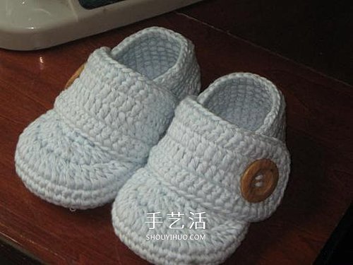 宝宝保暖毛线鞋的编法 手工编织婴儿鞋图解 - 诺云双维造物网