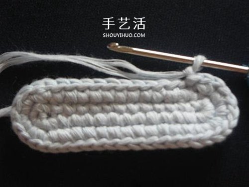 宝宝保暖毛线鞋的编法 手工编织婴儿鞋图解(图6)