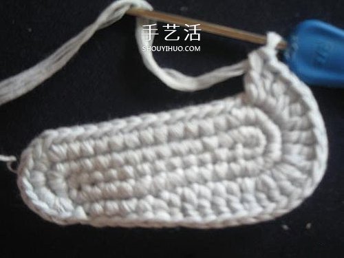 宝宝保暖毛线鞋的编法 手工编织婴儿鞋图解(图9)