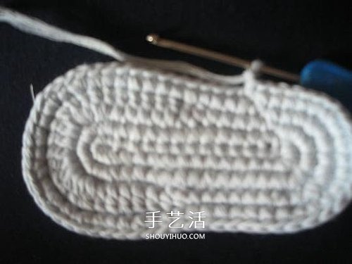 宝宝保暖毛线鞋的编法 手工编织婴儿鞋图解(图17)