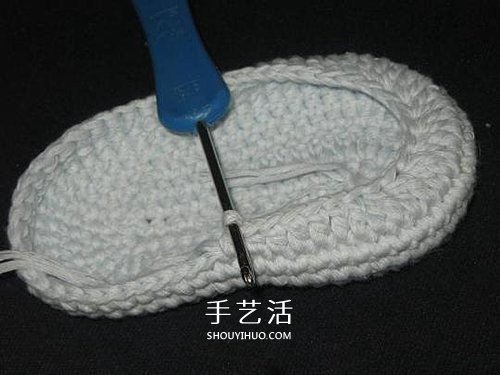 宝宝保暖毛线鞋的编法 手工编织婴儿鞋图解(图25)