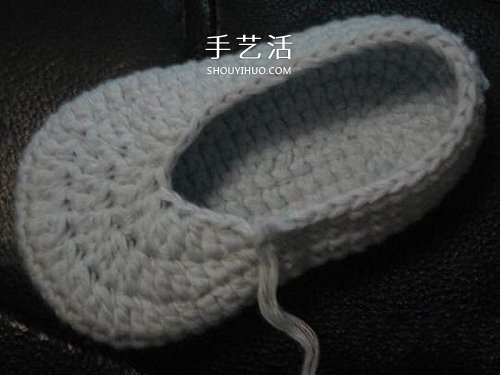 宝宝保暖毛线鞋的编法 手工编织婴儿鞋图解(图32)