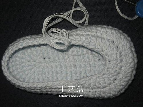 宝宝保暖毛线鞋的编法 手工编织婴儿鞋图解(图30)