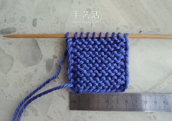两种毛线搭配 手工编织漂亮地板鞋的织法图解(图3)